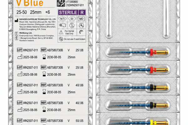 Set reziprok blau R25-R50 – CGI von Vorder- und Rückseite mit einheitlichem hellem Silberton