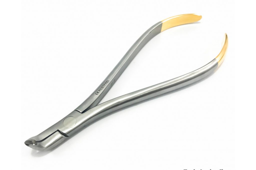 Produktbild von KFO Distalschneider Mit Drahtfang – TC Drahtzange Endschneider Für Kieferorthopädie – Profi-Qualität Aus Pakistan